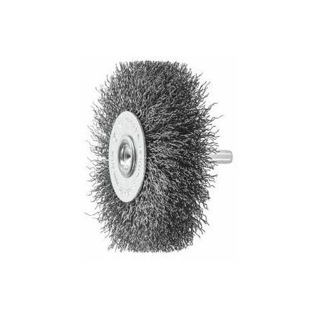 Holex Wheel Brush with Shank, 0.30 mm Steel Wire, 70 mm 574050 70X16